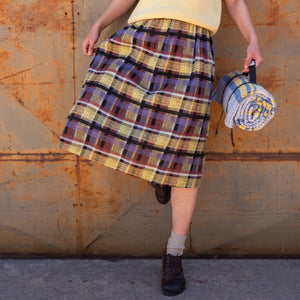 Pocket Skirt - Organic Linen/Cotton - Ito Tartan (Women S-L)