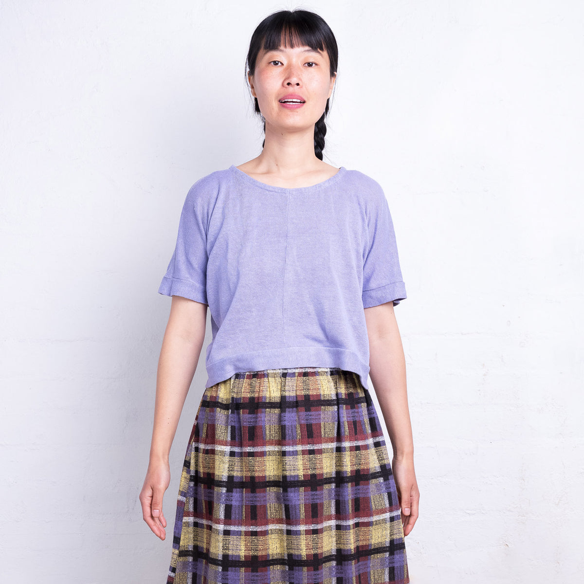 Women's Hemp Pieces Tee - 100% Hemp - Lilac (SS2425) *Retired colour