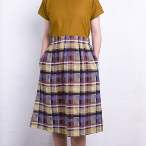 Pocket Skirt - Organic Linen/Cotton - Ito Tartan (Women S-L)