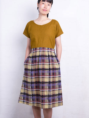 Pocket Skirt - Organic Linen/Cotton - Ito Tartan (Women S-L)