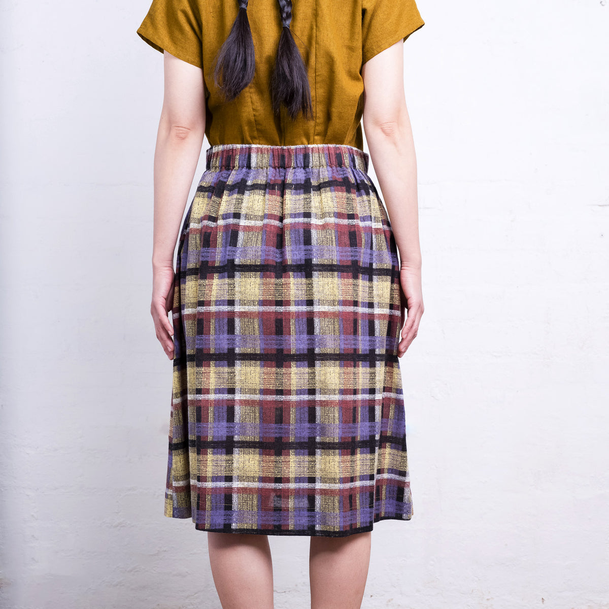 Pocket Skirt - Organic Linen/Cotton - Ito Tartan (SS2425) *Last ones