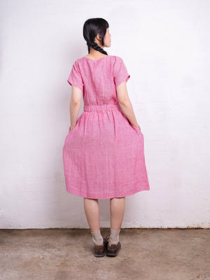 Pocket Skirt - 100% Linen - Old Soul Pink Light Twill (Women S-L)