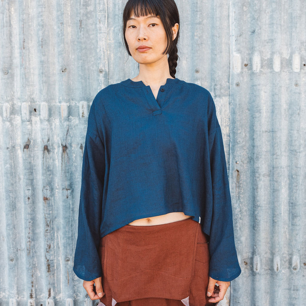 Women's Garden Shirt in Handkerchief Linen