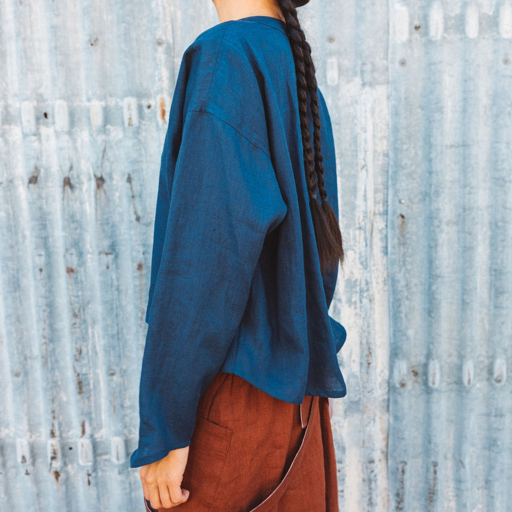 Women's Garden Shirt in Handkerchief Linen