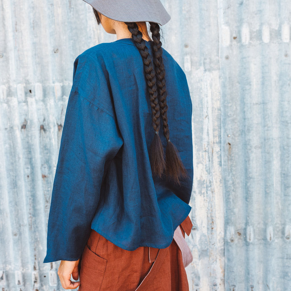 Women's Garden Shirt in Handkerchief Linen