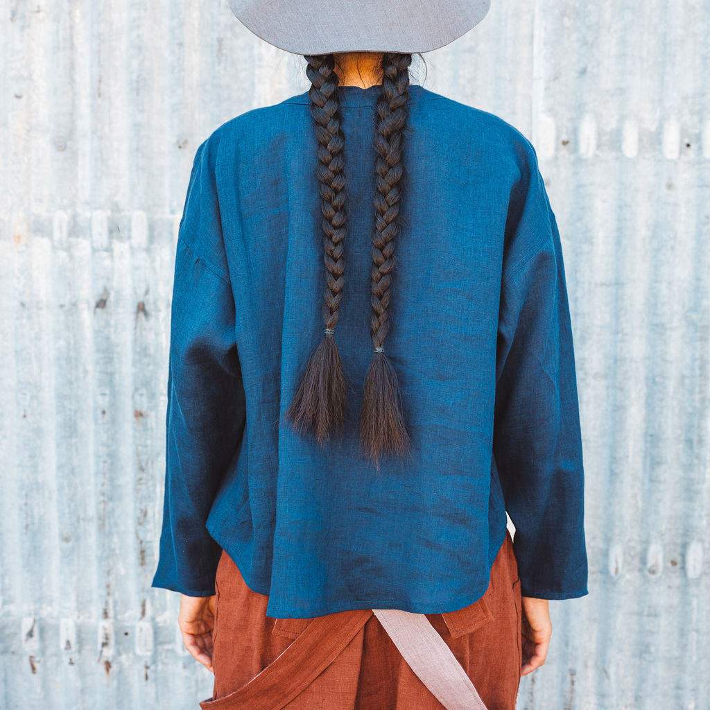 Women's Garden Shirt in Handkerchief Linen