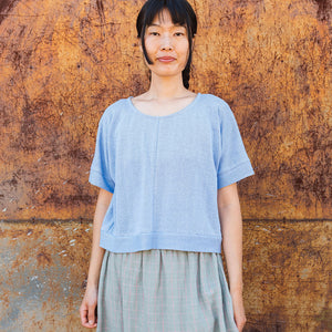 Women's Hemp Pieces Tee - 100% Hemp - Lilac