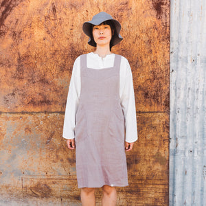 Mamiko Apron Dress - 100% Linen - Mellea