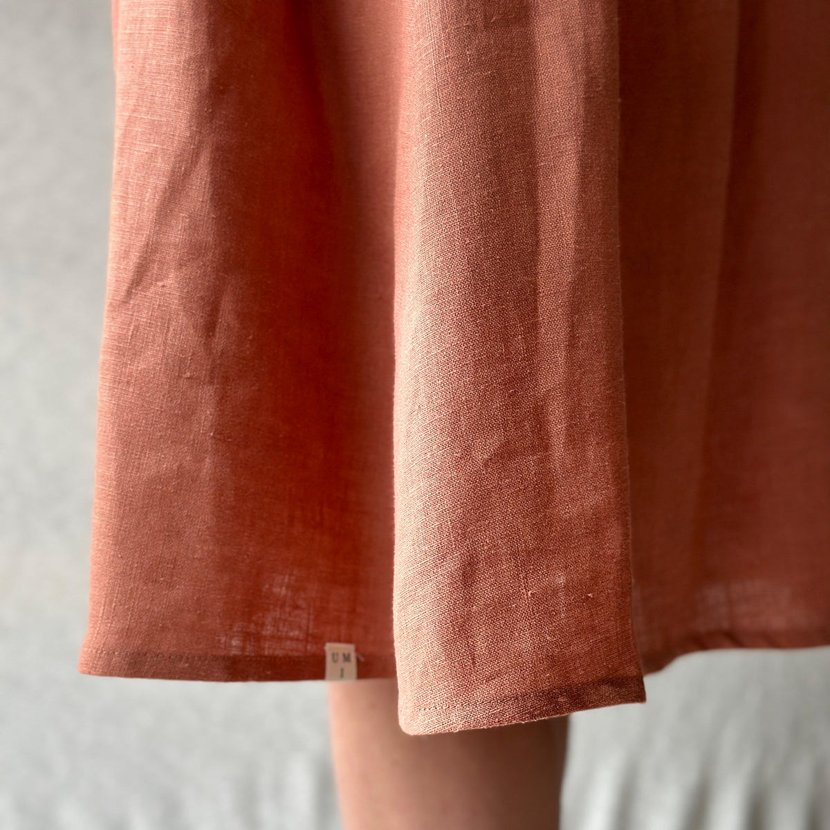 Kirsten Dress in 100% Linen - Taverna Pink Clay (L-XL) *Last One!