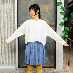 Women's Garden Shirt in Organic Cotton Crepe