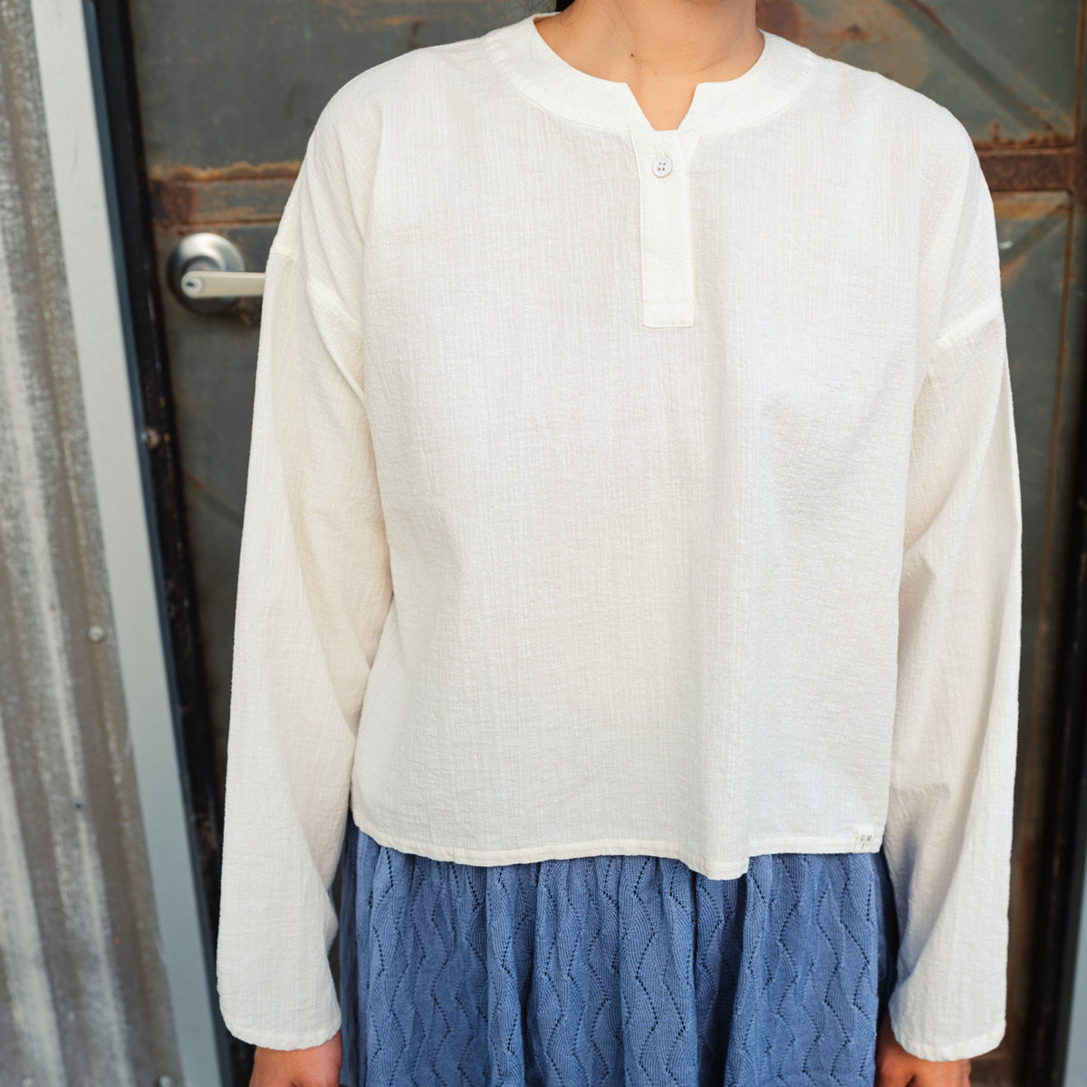 Women's Garden Shirt in Organic Cotton Crepe