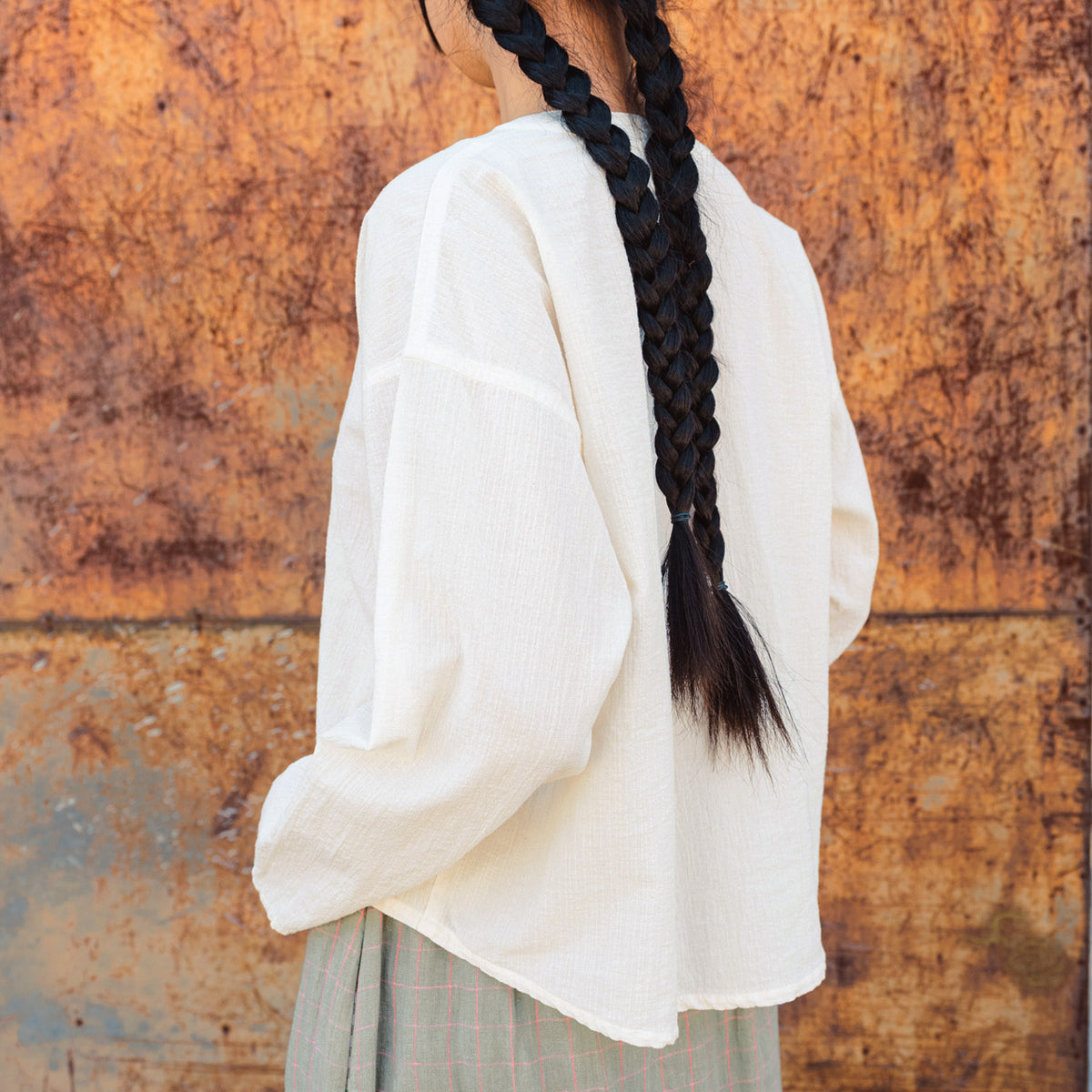 Women's Garden Shirt in Organic Cotton Crepe