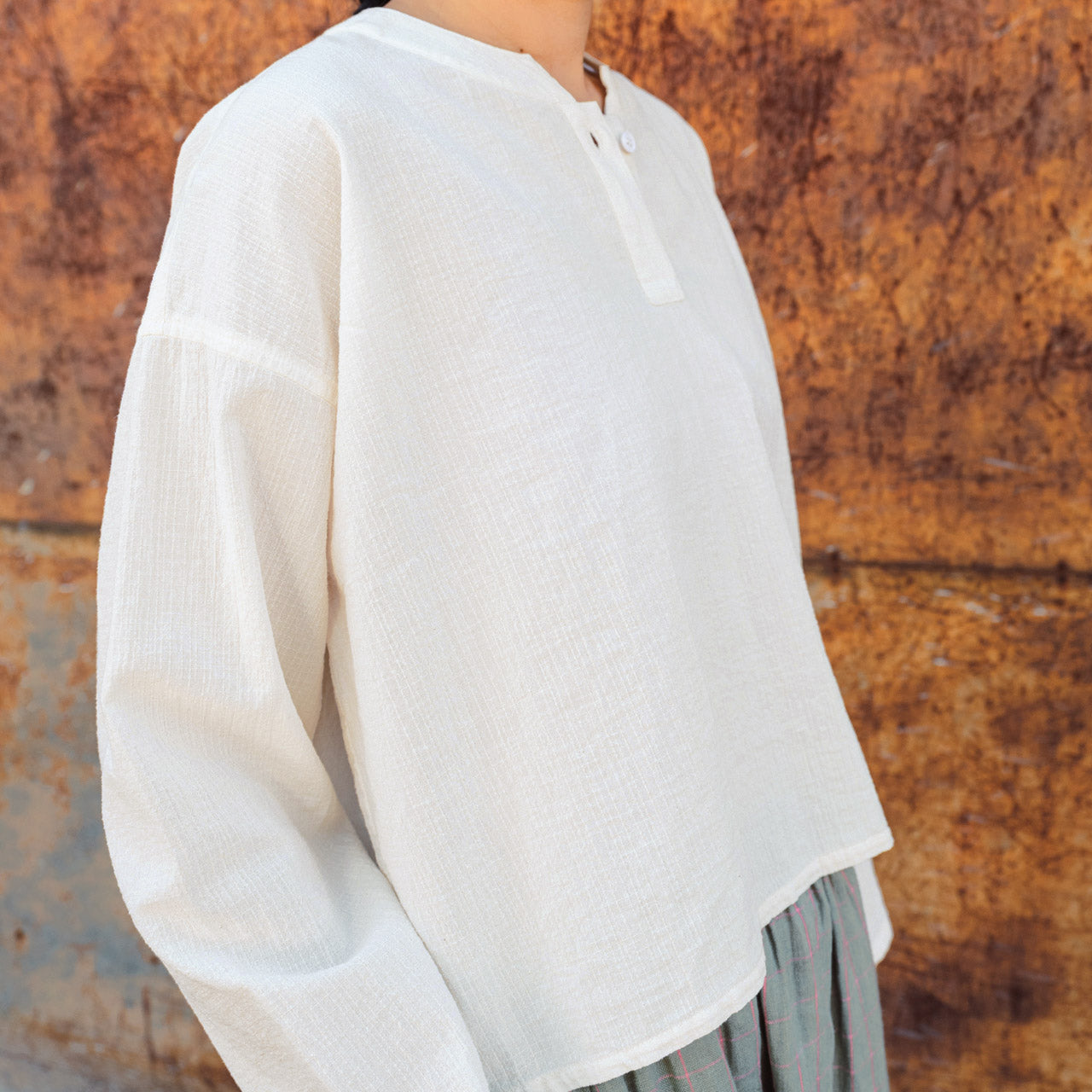 Women's Garden Shirt in Organic Cotton Crepe