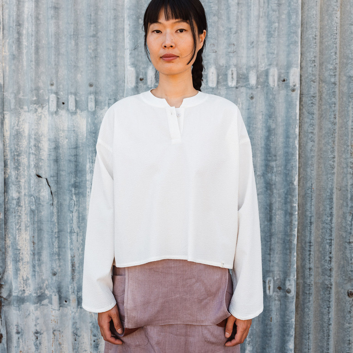 Women's Garden Shirt in Organic Seersucker