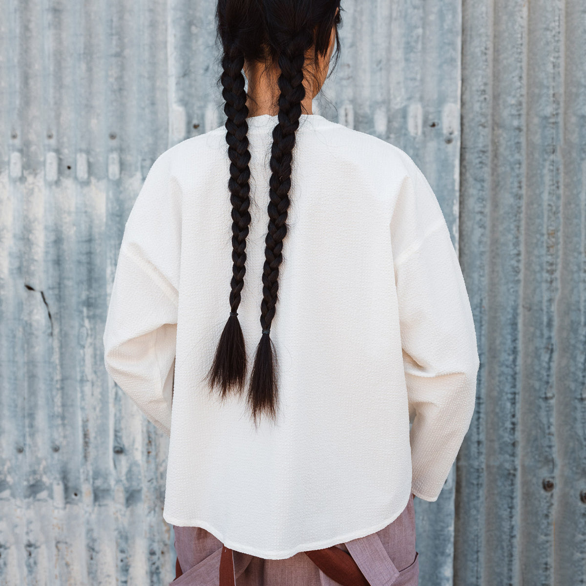 Women's Garden Shirt in Organic Seersucker