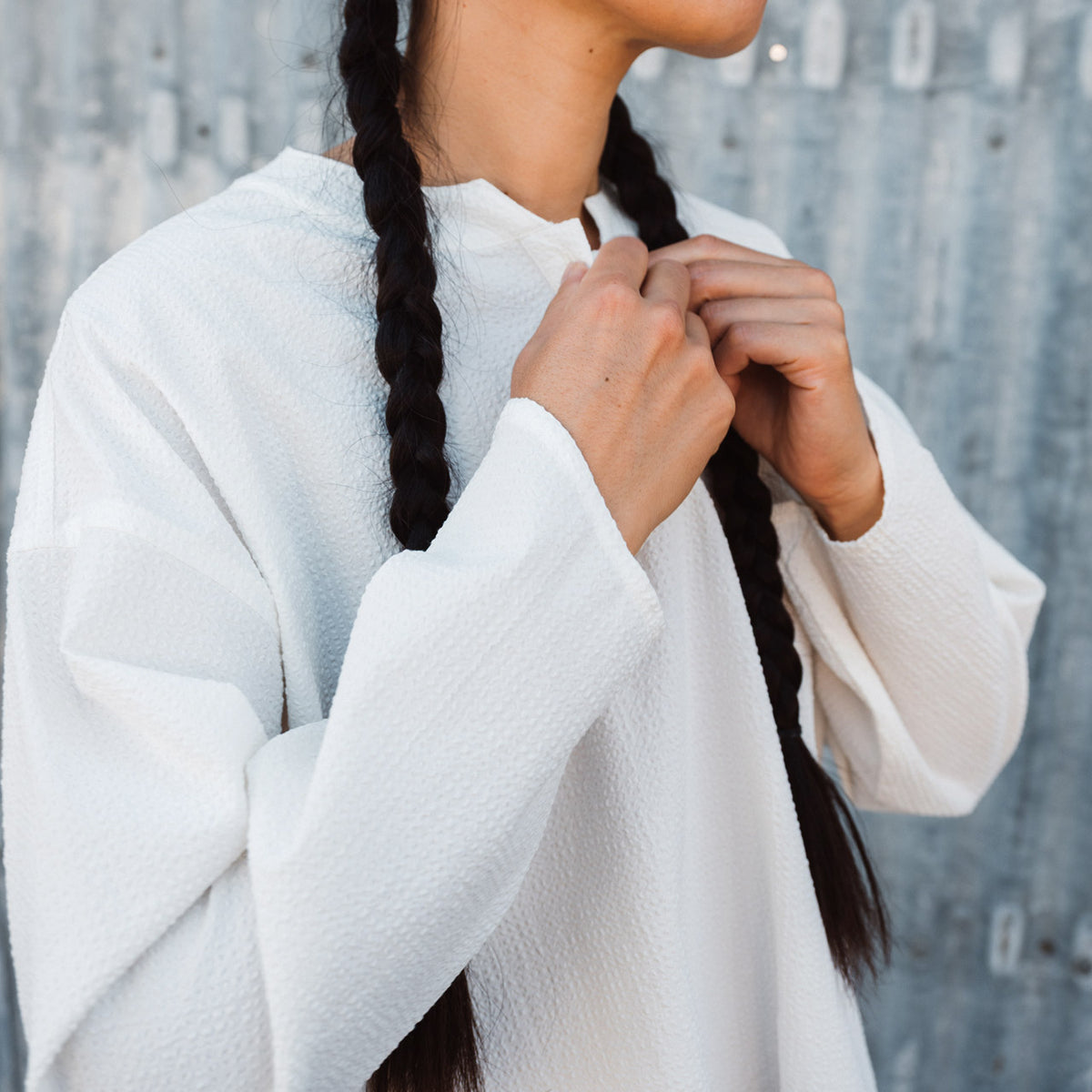 Women's Garden Shirt in Organic Seersucker