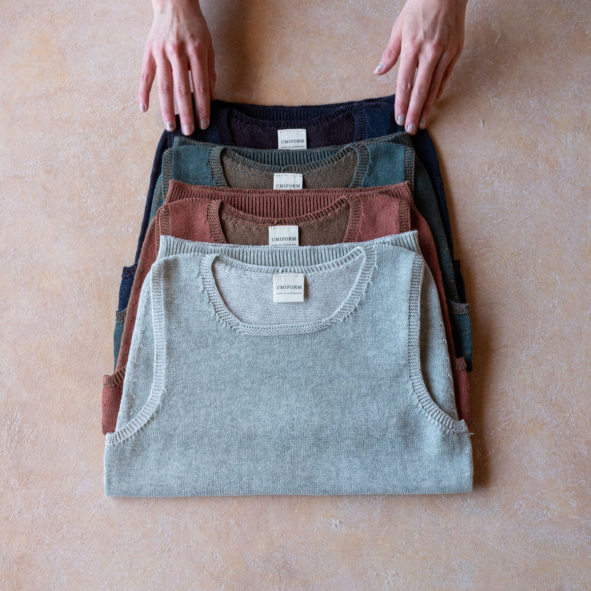 Clara Singlet - Organic Cotton/Merino Knit