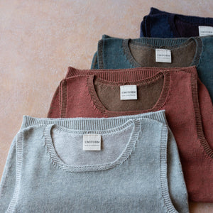 Clara Singlet - Organic Cotton/Merino Knit