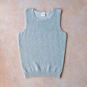 Clara Singlet - Organic Cotton/Merino Knit