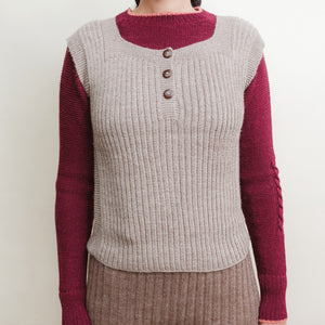 Women's Rico Vest - 100% Baby Alpaca - Forest Green Melange (S-L)