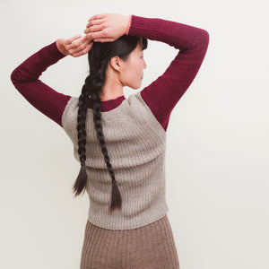 Women's Rico Vest - 100% Baby Alpaca - Forest Green Melange (S-L)