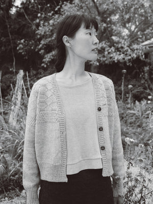 Women's Gansey Cardi - 100% Chunky Highland Wool - AW25 Gingerbread (S-L) *Returning Soon