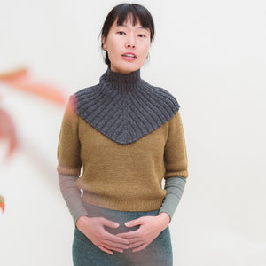 Women's Lise Half Sleeve Sweater - 100% Baby Alpaca - AW25 Peacock (S-L) *Returning Soon