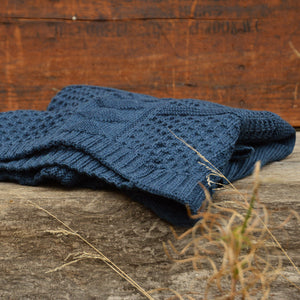 Unisex Fisherman's Gansey - Organic Indigo Dyed (S-XL)