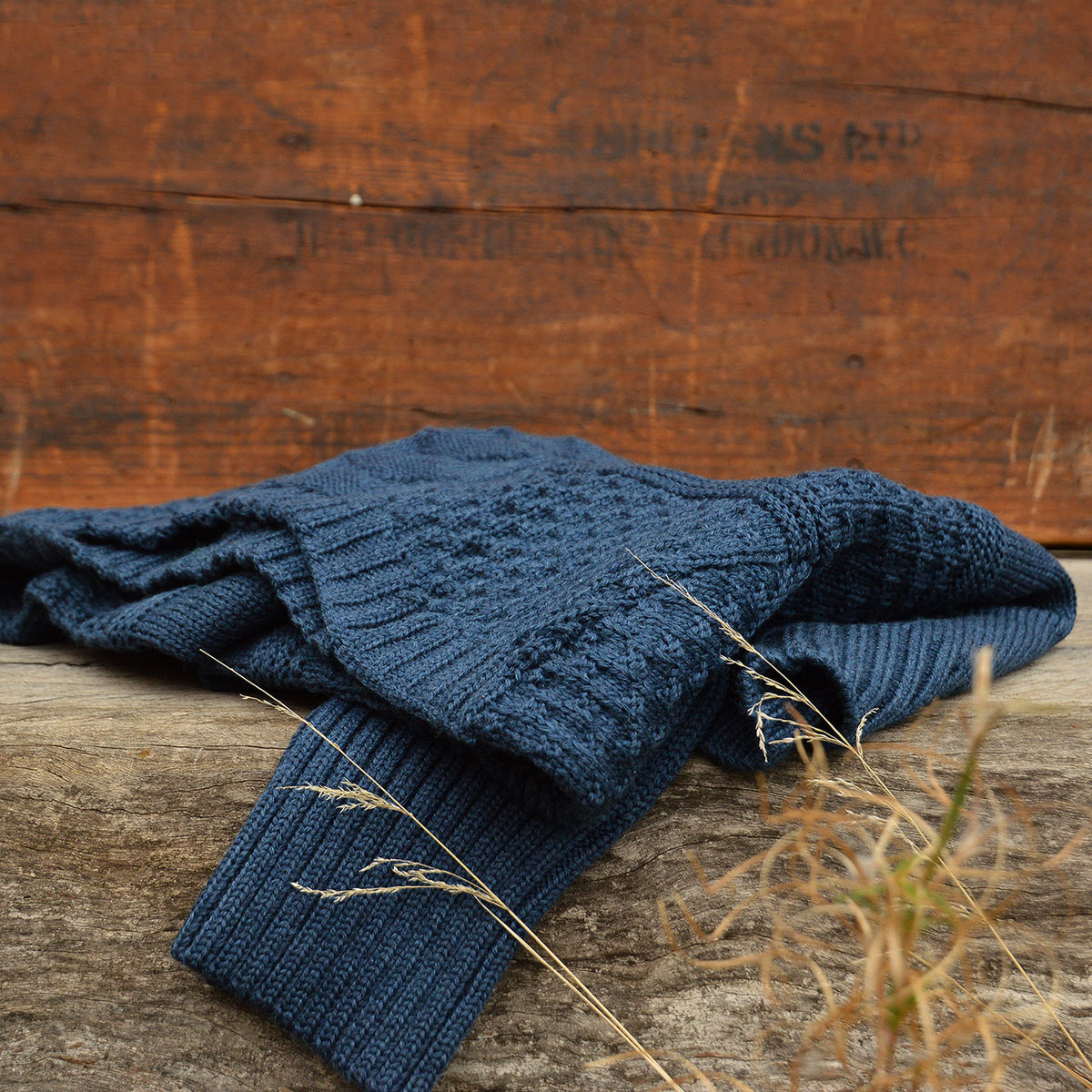 Unisex Fisherman's Gansey - Organic Indigo Dyed (S-XL)