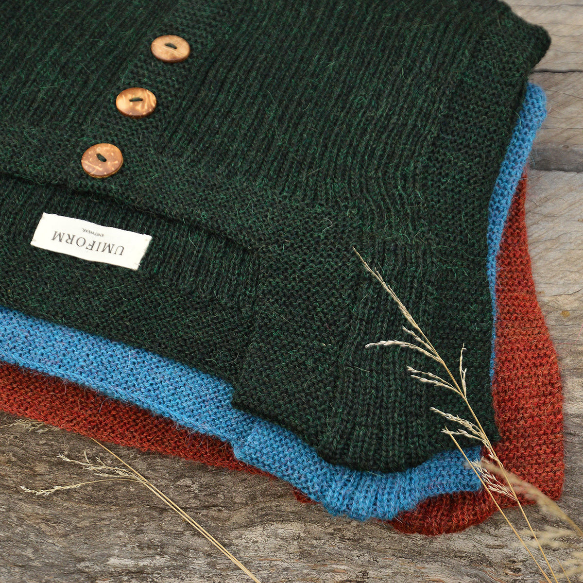 Women's Rico Vest - 100% Baby Alpaca - Forest Green Melange (S-L)