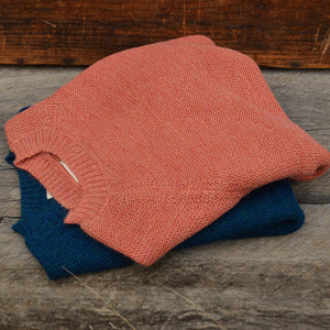 Women's Lise Half Sleeve Sweater - 100% Baby Alpaca - Sherbet (S-L)