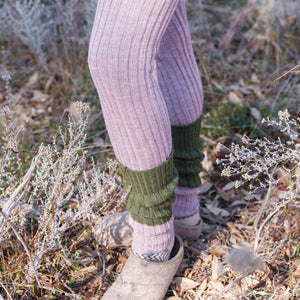 Chunky Rib Colourblock Legwarmers Armwarmers - 100% Baby Alpaca (Youth-Adults)