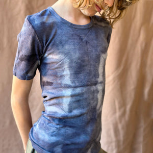Child's Plant Dyed T-Shirt in 100% Organic Merino - Anthracite (1-15y+)