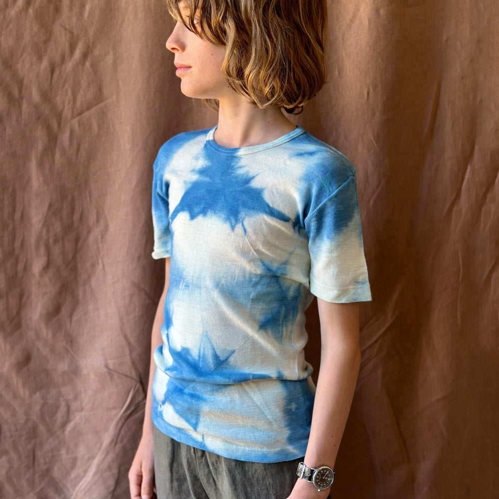 Child's Plant Dyed T-Shirt in Organic Cotton/Merino/Silk (2-12y)