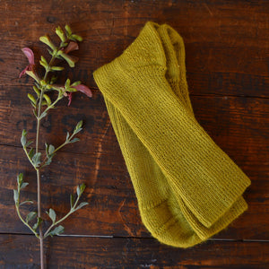 Plant Dyed Organic Wool/Silk Socks (36-43)