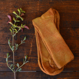Plant Dyed Organic Wool/Silk Socks (36-43)
