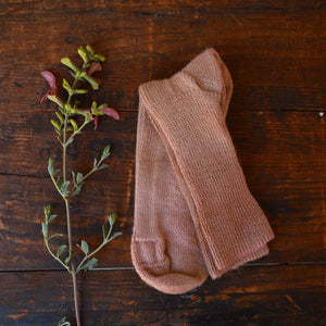 Plant Dyed Organic Wool/Silk Socks (36-43)