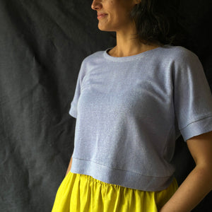 Women's Hemp Pieces Tee - 100% Hemp - Lilac