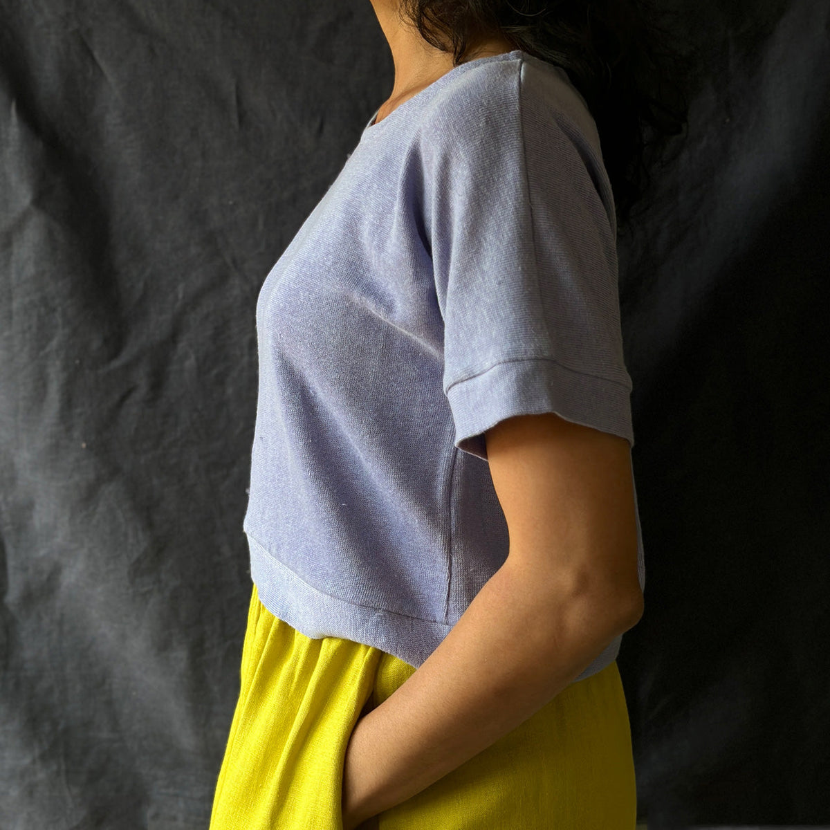 Women's Hemp Pieces Tee - 100% Hemp - Lilac (SS2425) *Retired colour