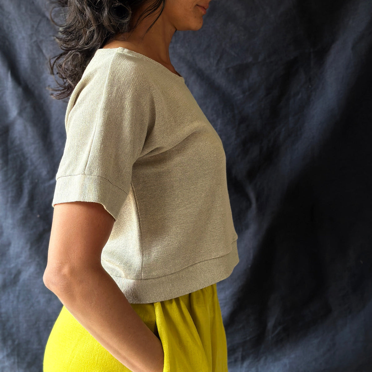 Women's Hemp Pieces Top - 100% Hemp - Natural Hemp *Returning soon