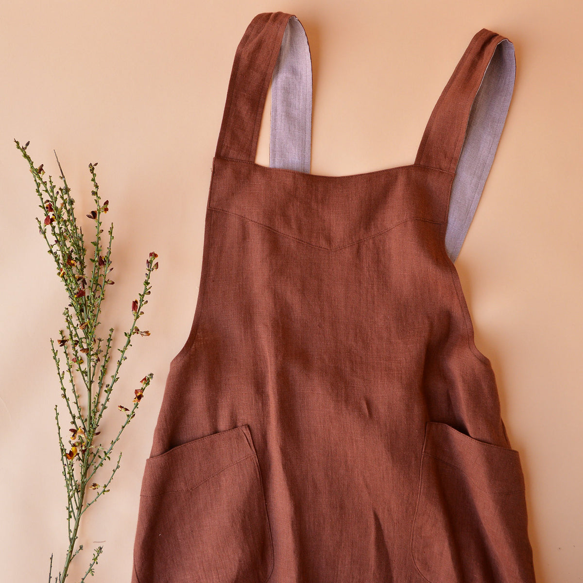 linen pinafore dress australia Black Linen Pinafore Dress, Dark Academia Wrap Linen Sundress