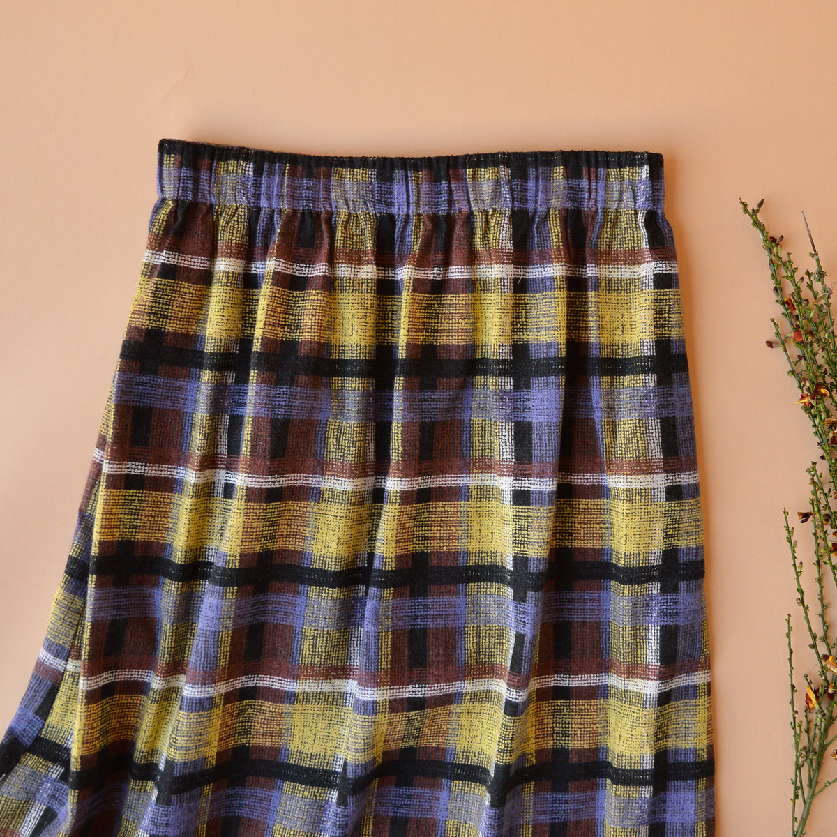 Pocket Skirt - Organic Linen/Cotton - Ito Tartan (SS2425) *Last ones