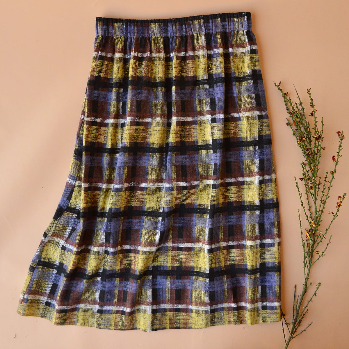 Pocket Skirt - Organic Linen/Cotton - Ito Tartan (SS2425) *Last ones