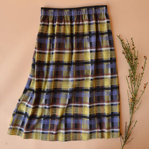 Pocket Skirt - Organic Linen/Cotton - Ito Tartan (Women S-L)