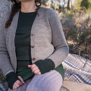 Women's Cable Colourblock Jumper in Baby Alpaca (AW23)