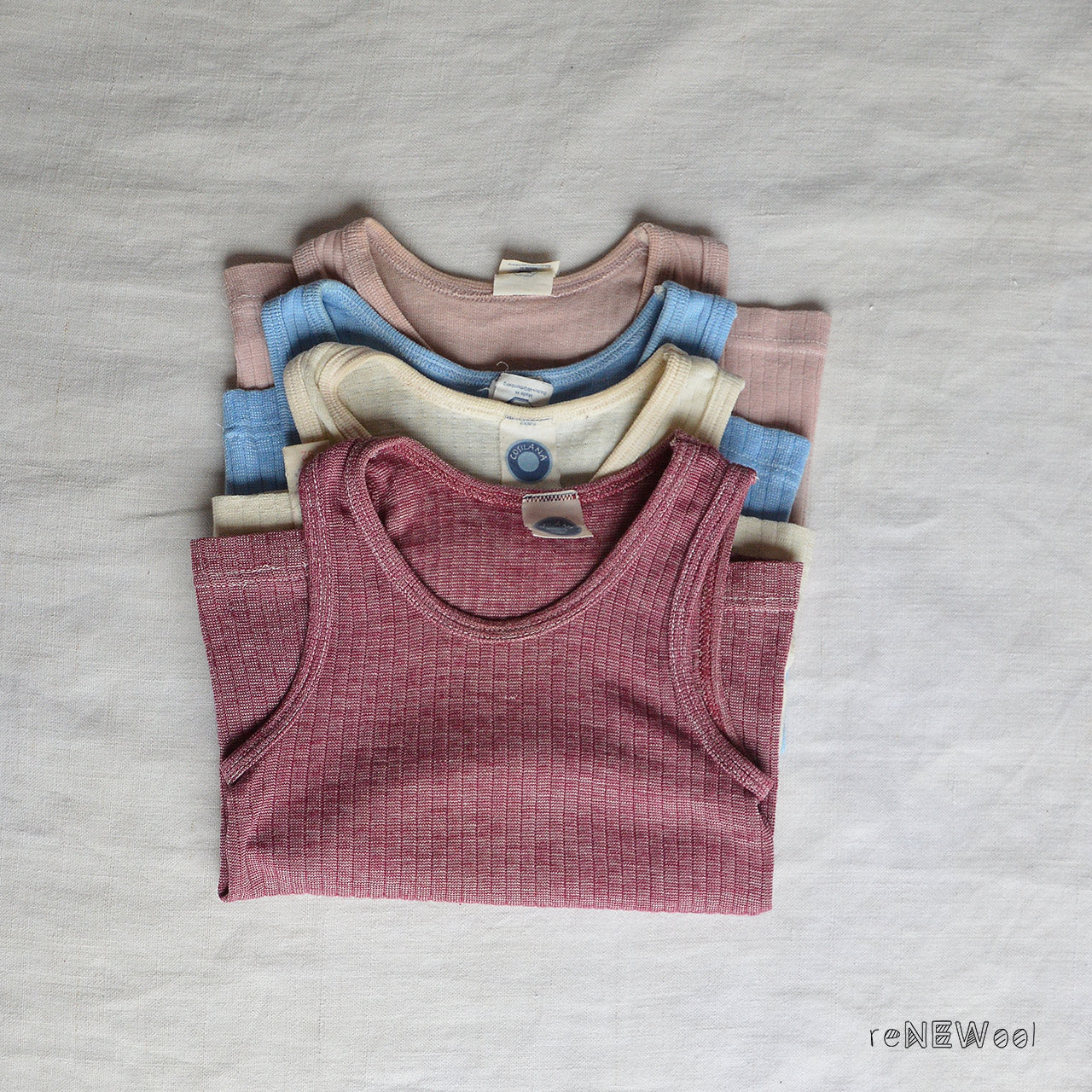 Kid's Vest Bundle 4 Pieces - Blossom (9-18m) *PRE-LOVED