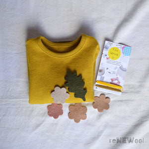 Classic Merino Kids Jumper (3-4y)- Curry *PRE-LOVED/YOU MEND IT!