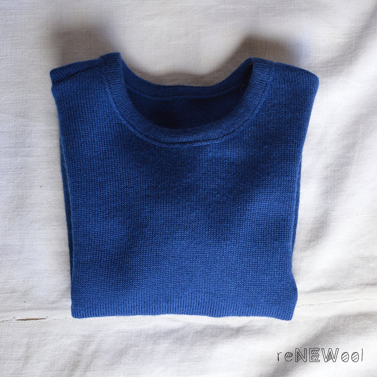 Classic Merino Kids Jumper - Marine Navy (1-3y) *PRE-LOVED