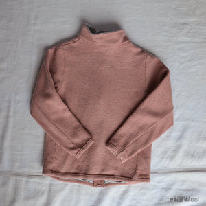 Light Boiled Merino Wool Zip Jacket - Rose (5-6y) *PRE-LOVED/YOU MEND IT!