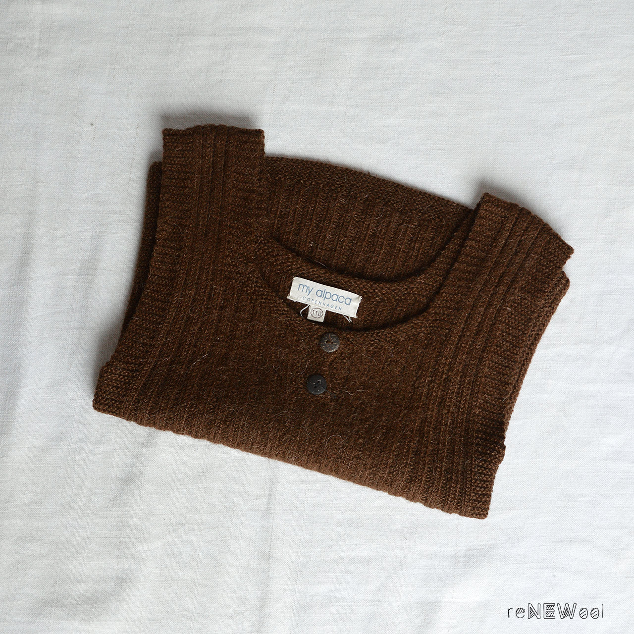 Rico Vest - 100% Baby Alpaca - Chocolate Brown (1-3y) *PRE-LOVED